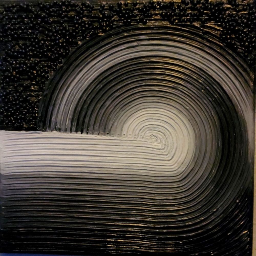 10 x 10 acrylic sculpted canvas painting